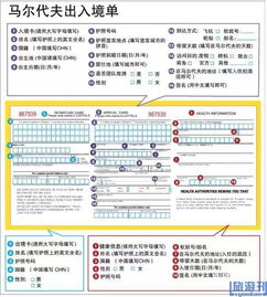 30个国家出入境卡填写指南,出境游必备